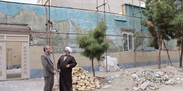 بازدید مهدی الیاسی معاون استاندار و فرماندار ویژه شهرستان ساوه از روند بازسازی اداره تبلیغات اسلامی