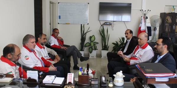 نشست مدیرکل پدافند غیرعامل با رئیس خانه های هلال کشور