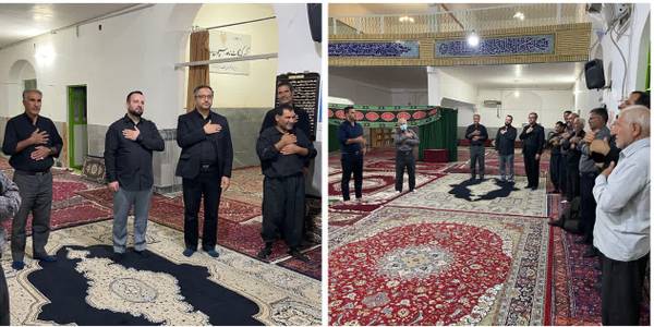 حضور فرماندار و بخشدار مرکزی کمیجان در مراسم عزای حسینی برخی روستاهای تابعه