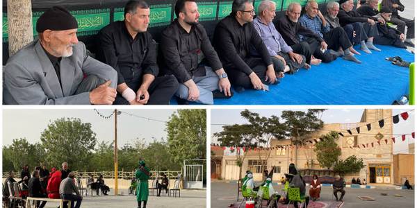 حضور فرماندار و بخشدار مرکزی کمیجان در مراسم عزاداری و تعزیه خوانی محلات مختلف شهر کمیجان