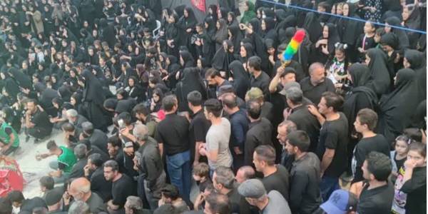 مراسم عزاداری عصر عاشورا روستای تاریخی و گردشگری وفس