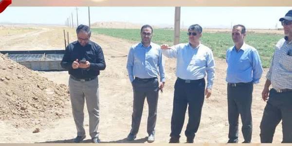 بازدید میدانی دکتر علی اکبر کریمی نماینده مردم از پروژه احداث مخزن آب شرب روستای_خسروبیگ