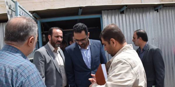 بازدید مدیرکل پدافند غیرعامل استانداری از آتشنشانی ، بیمارستان و شهرداری