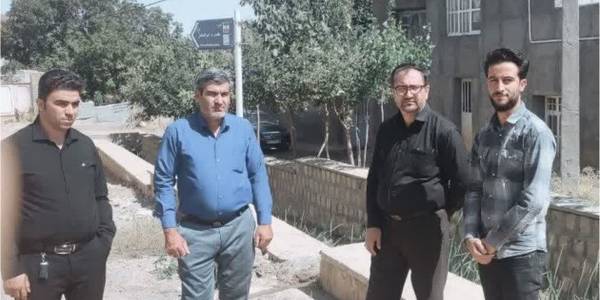 بازدید فرماندار به اتفاق اعضای شورای اسلامی بخش مرکزی از روستای میدانک