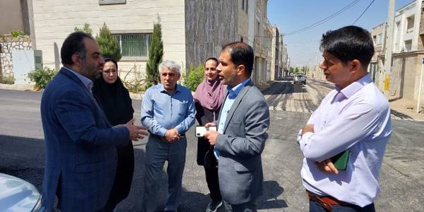 بازدید سرپرست فرمانداری شهرستان محلات از آسفالت فاز دوم مسکن مهر شهر نیم ور