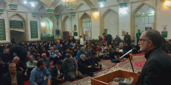 گرامی داشت شهید خدمت و همراهان در مسجد روستای بان بخش مرکزی اراک