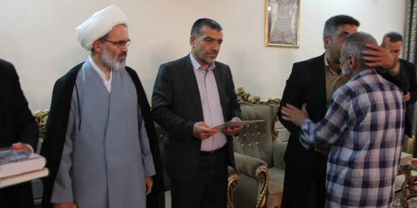 دیدار مسئولین  با پیشکسوت تعزیه پرندک