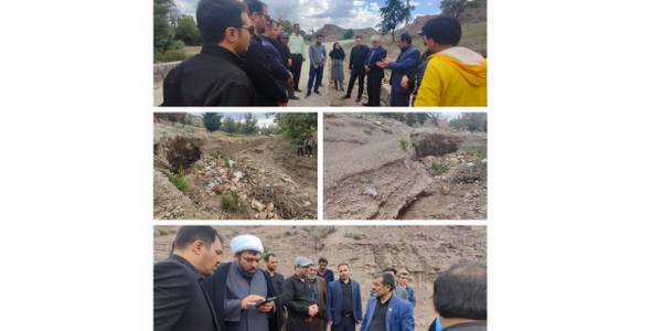 بررسی خسارت سیل روستای گرگباغی