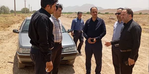 بازدید احدی فرماندار از جاده غرب قره چای