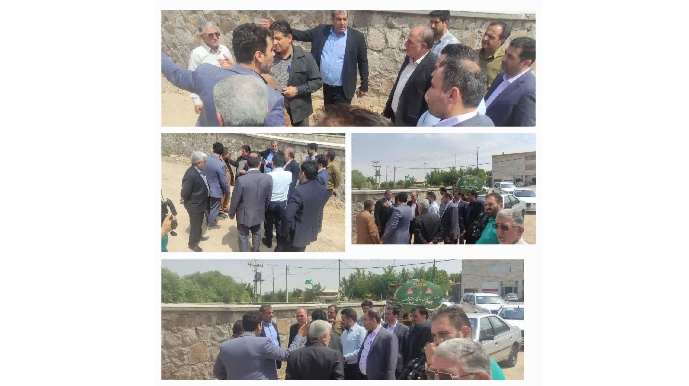 جلسه و بازدید میدانی از سطح شهر رازقان