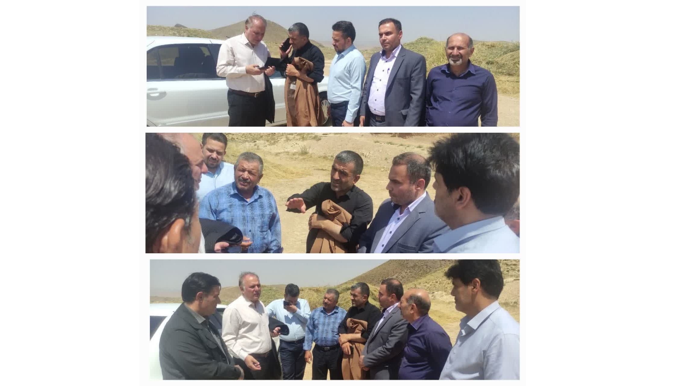بازدید میدانی از محل احداث راهدارخانه در روستای چناقچی علیا