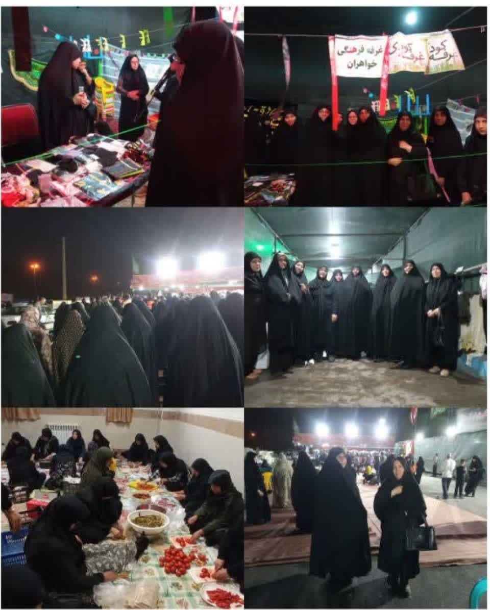 بازدید مفتح زاده مدیر کل دفتر امور زنان وخانواده و مسئول کمیته بانوان ستاد اربعین استان ومحمدی مدیراموربانوان ستاد عتبات عالیات استان از مواکب بین راهی اراک( ارکان الهدا،مدافعین حرم وعقیله بنی هاشم) باهدف تشکر ازمدیران ،بانیان و بانوان فعال درموکبها و بررسی نحوه خدمات رسانی آنان به زائرین اربعین حسینی (ع) به ویژه بانوان .
یکشنبه ۲۸ مرداد۱۴۰۳