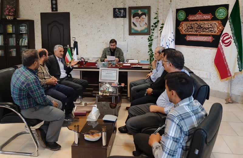 دیدار مدیر امور سرمایه گذاری طرح و برنامه جهاد کشاورزی استان با فرماندار شهرستان فراهان