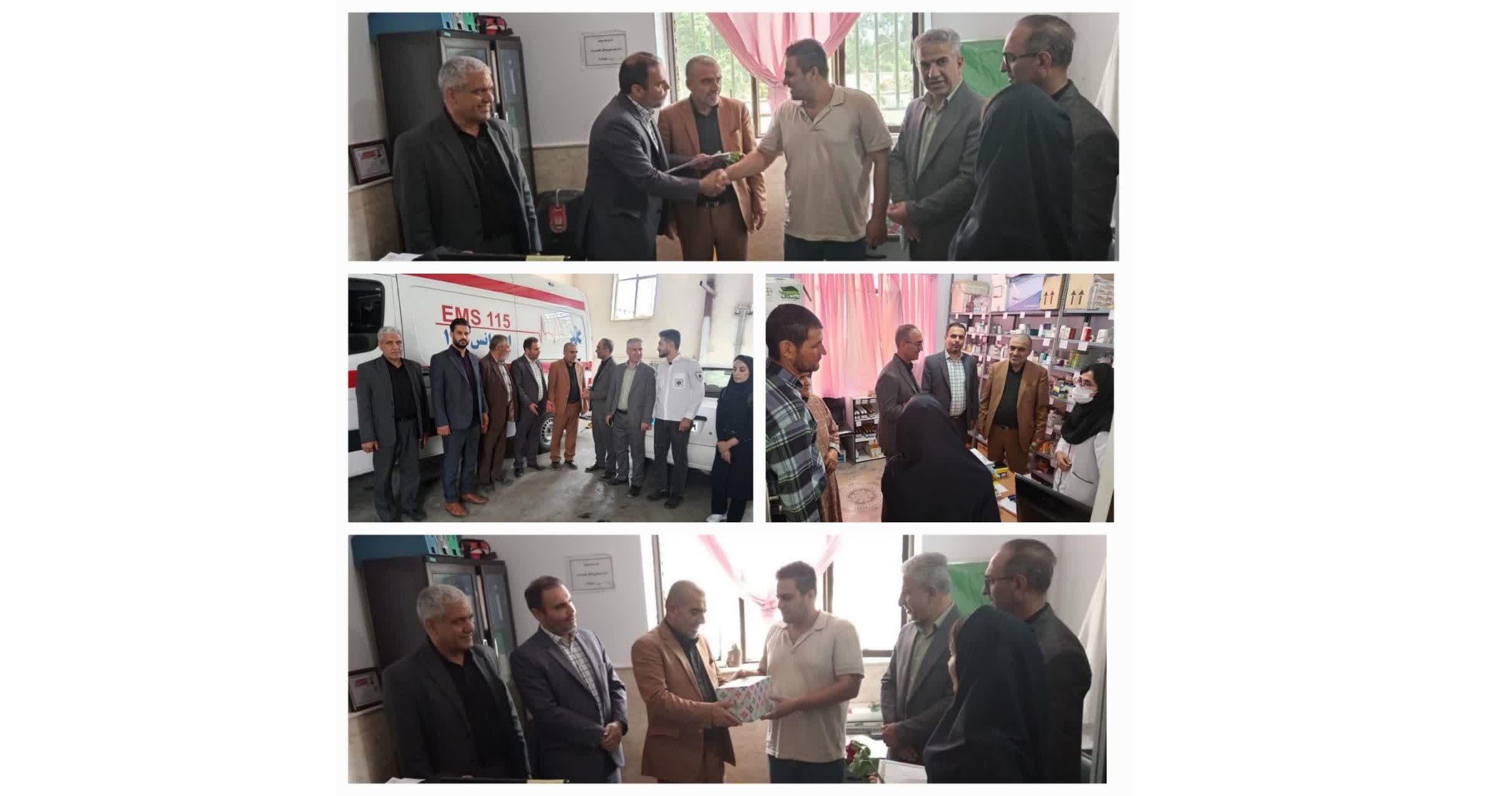 تجلیل از کادر درمان مرکز جامع سلامت روستای دوزج به مناسبت روز پزشک