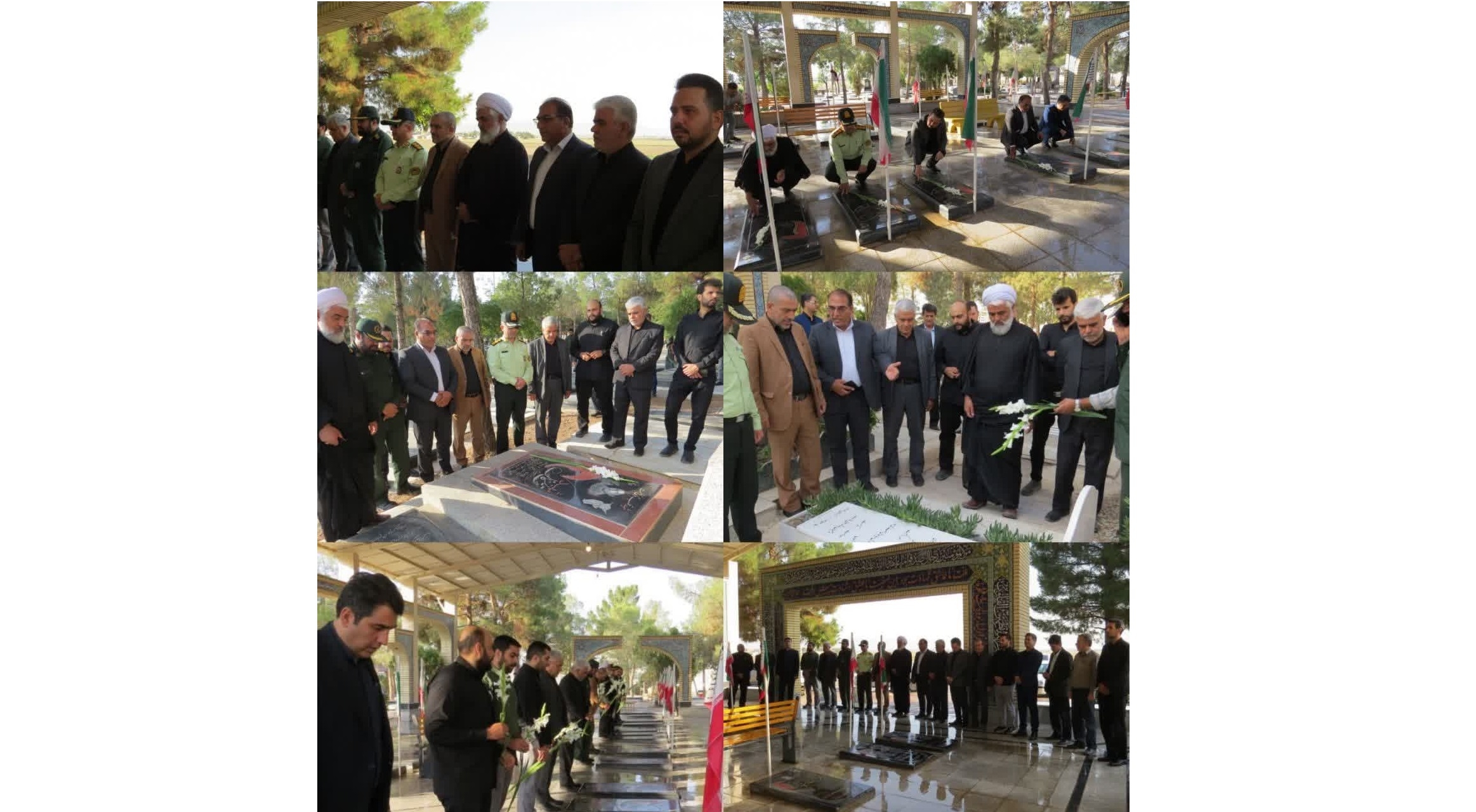 گلباران مزار مطهر شهدای والامقام آسیابک