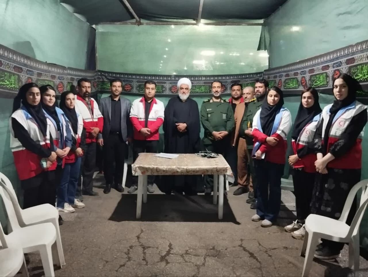 حضور در پایگاه سلامت موکب حضرت خدیجه کبری