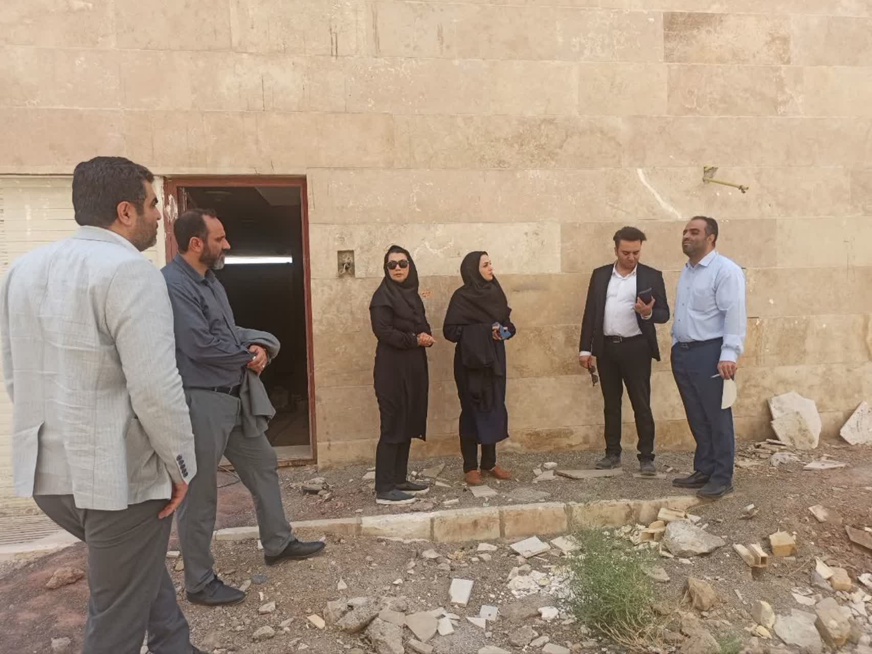 بررسی میدانی وضعیت پروژه ۳۲ واحدی مسکن محرومین