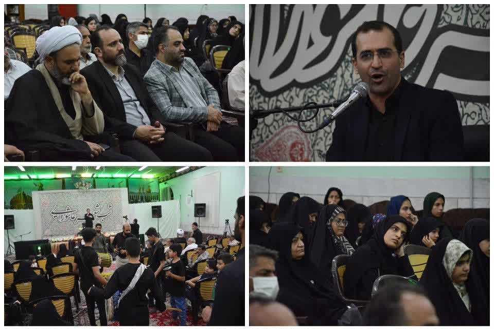 اولین شب شعر عاشورایی شهر نیم‌ور برگزار شد