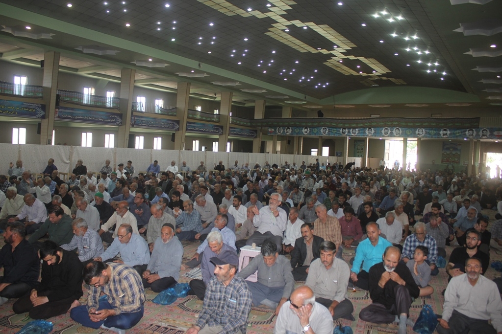 سخنرانی فرماندار در مصلی امام خمینی (ره) خمین بمناسبت هفته دولت 1403