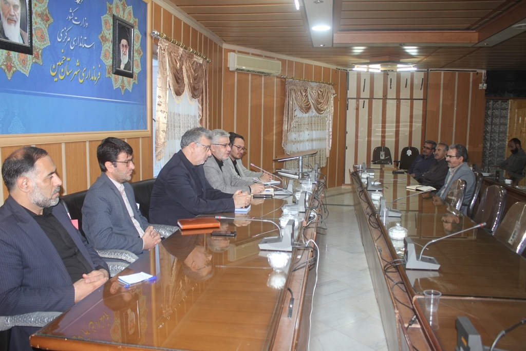 جلسه هماهنگی حد نگاری ( کاداستر ) اراضی کشاورزی شهرستان خمین برگزار شد