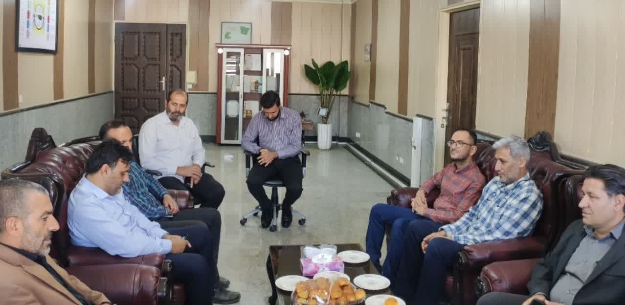 دیدار روسای شهرستان با فرماندار به مناسبت هفته ی دولت