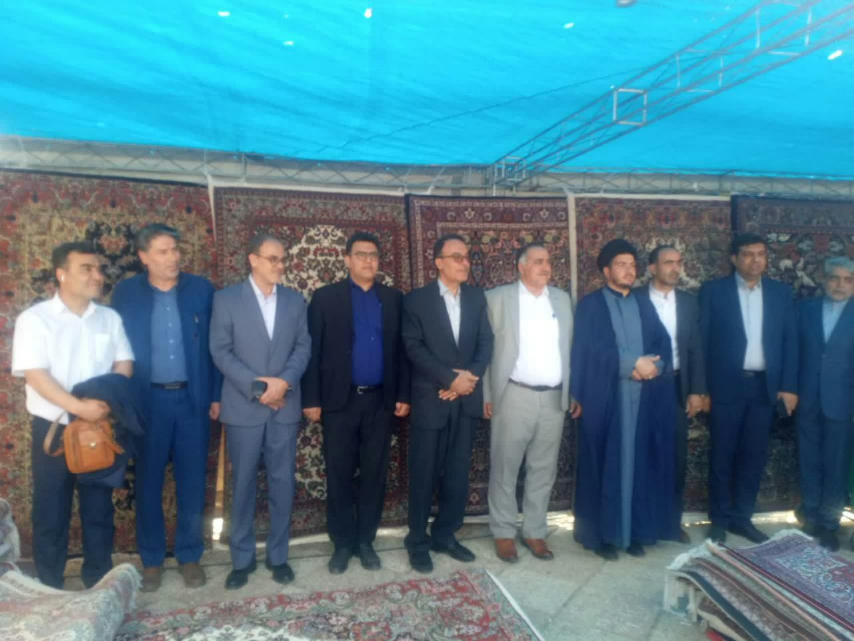 حضورهادی فرماندارشهرستان اراک در مراسم افتتاح فرش جیریا