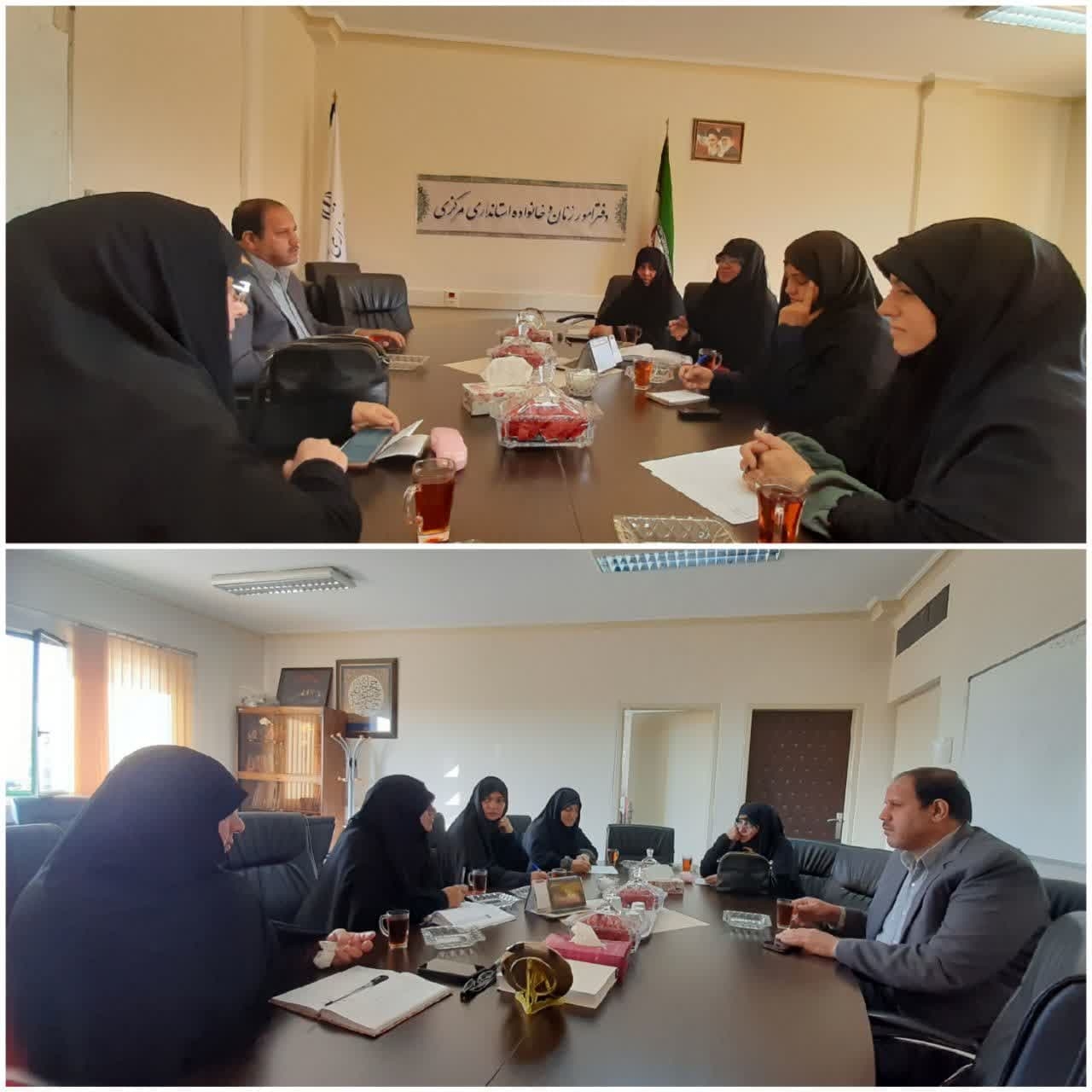 جلسه برنامه ریزی برای اجرای ۳ عملیات کارگروه زیست عفیفانه هیئت اندیشه ورز دفتربانوان به ریاست مفتح زاده مدیر کل امور بانوان وخانواده استانداری وبا حضورمحمودی فر مدیرکل فرهنگ وارشاداسلامی استان ،معاون فرهنگی حوزه علمیه بانوان استان ،مسئول بسیج جامعه زنان سپاه استان،مسئول کارگروه زیست عفیفانه  وکارشناس فرهنگی آموزشی دفتر اموربانوان تشکیل گردید .
در این جلسه برای نشست دوروزه پرچمداران عفاف وحجاب استان، اجرای طرحهای طوبی وهداة با دعوت از سخنرانان کشوری برای بیش از ۳۰۰ نفر ازکنشگران عفاف وحجاب استان برنامه ریزی مقدماتی انجام شد.
شنبه ۱۷ شهریور ۱۴۰۳