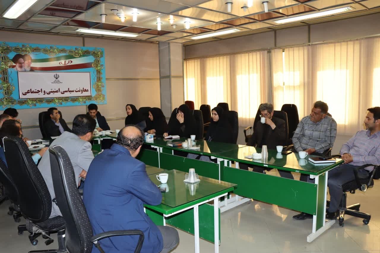 جلسه قرارگاه پدافند زیستی شهرستان ساوه