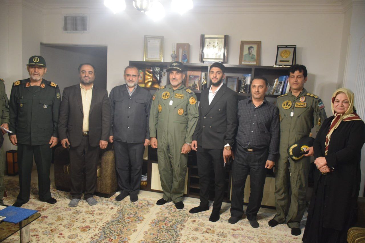 دیدار با خانواده شهید سرلشکر خلبان اسدالله بربری