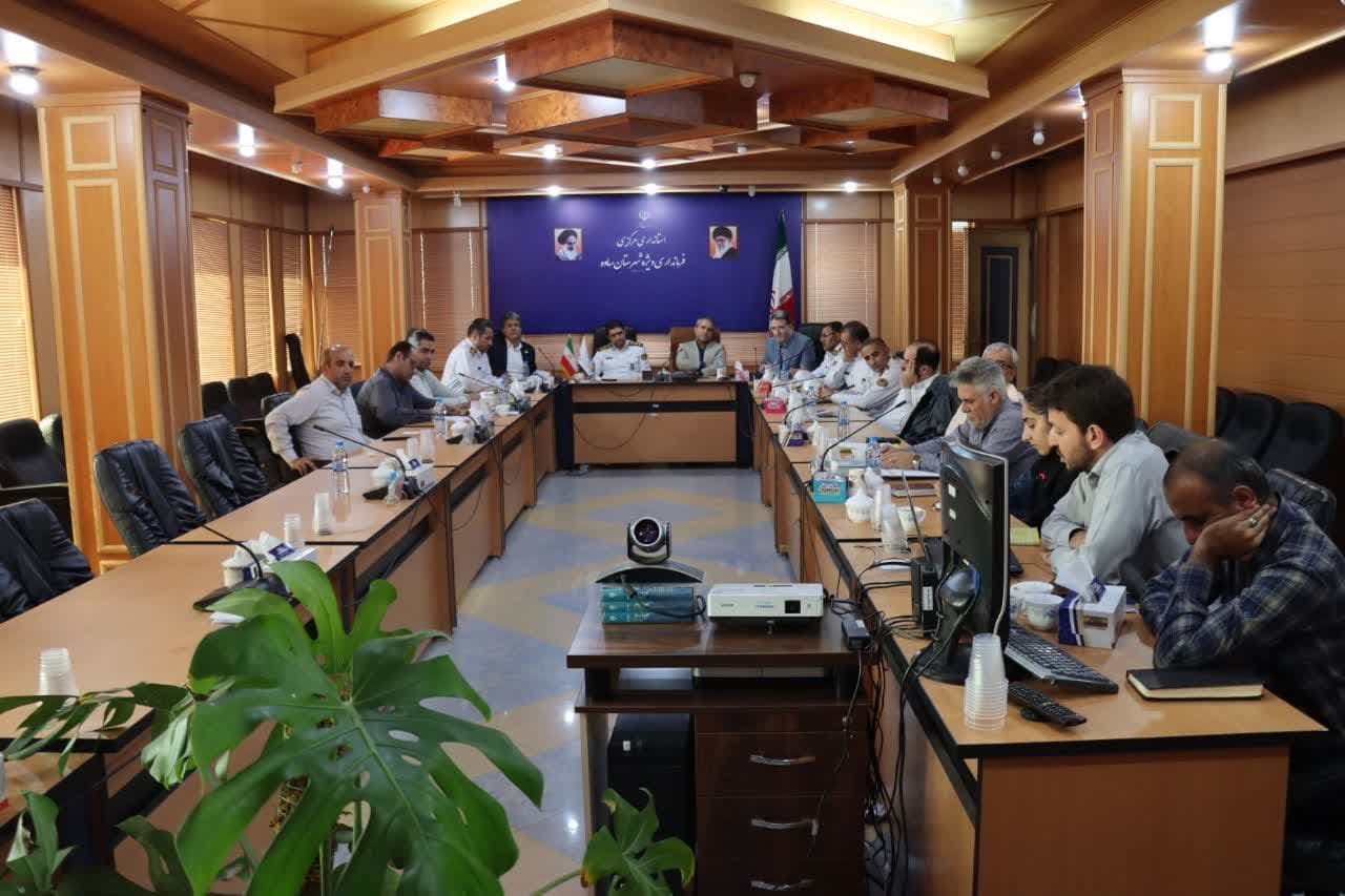 جلسه شورای  هماهنگی شد و آمد(ترافیک) شهرستان ساوه