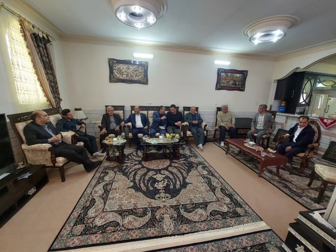 دیدار و تجلیل از جانباز معزز۵۵ درصد مسعود سراجیان