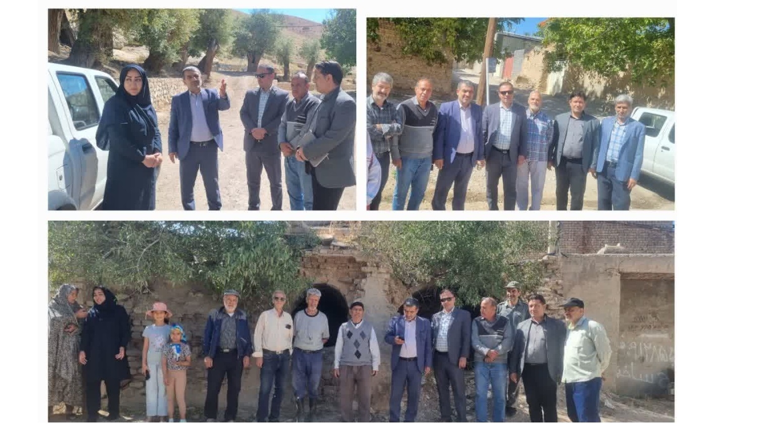 بازدید  از مسیل رودخانه روستای بلوبند