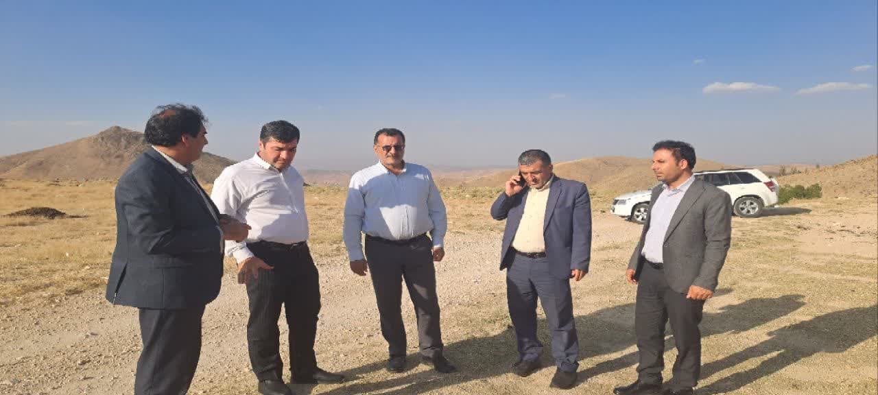 بازدید از محل جانمایی راهداری خانه شماره ۳ بخش خرقان (روستای چناقچی علیا).