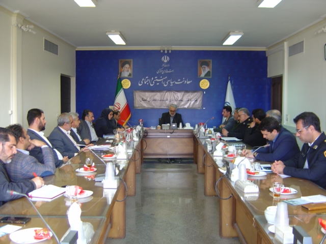 جلسه کمیته فنی سامانه های هوشمند نظارتی استان در ساعت 30 / 10 صبح روز چهارشنبه مورخ 23/ 8 / 1403 به ریاست آقای مبیّن مدیر کل امنیتی و انتظامی برگزار گردید.