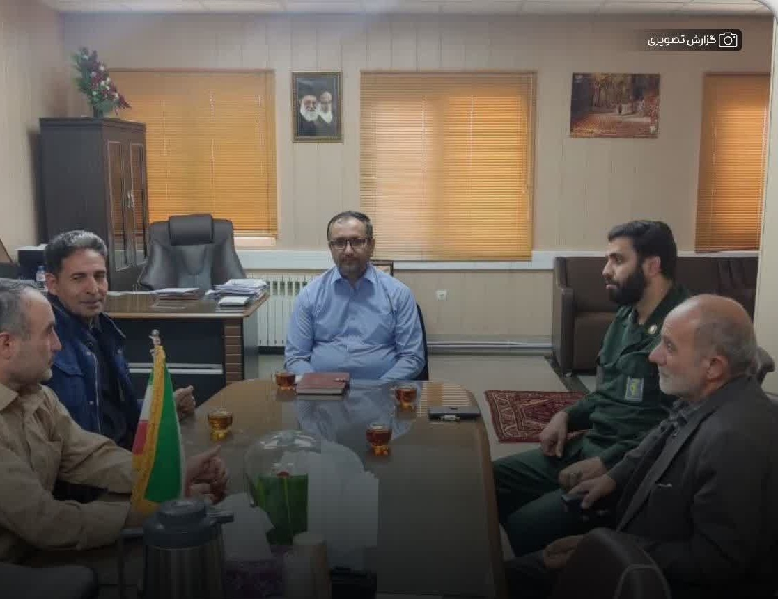 جلسه هماهنگی احداث خانه بهداشت و پایگاه مقاومت بسیج در روستای گردشگری وفس