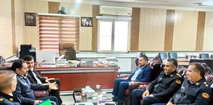 دیدار رییس پلیس راهور استان مرکزی با معاون فرماندار