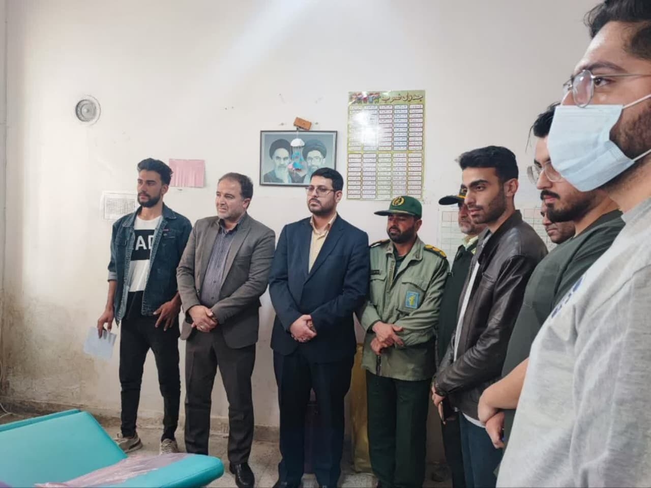 بازدید فرماندار و اعضای شورای تامین از برگزاری اردوی جهادی پزشکی در روستای گرمابِ