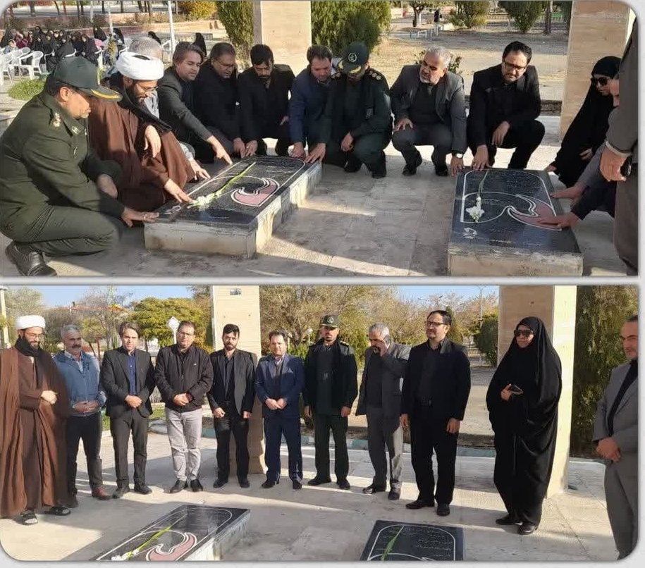 به مناسبت هفته بسیج انجام شد؛ گلباران قبور مطهر شهداء شهرستان کمیجان با حضور مردم و مسئولین