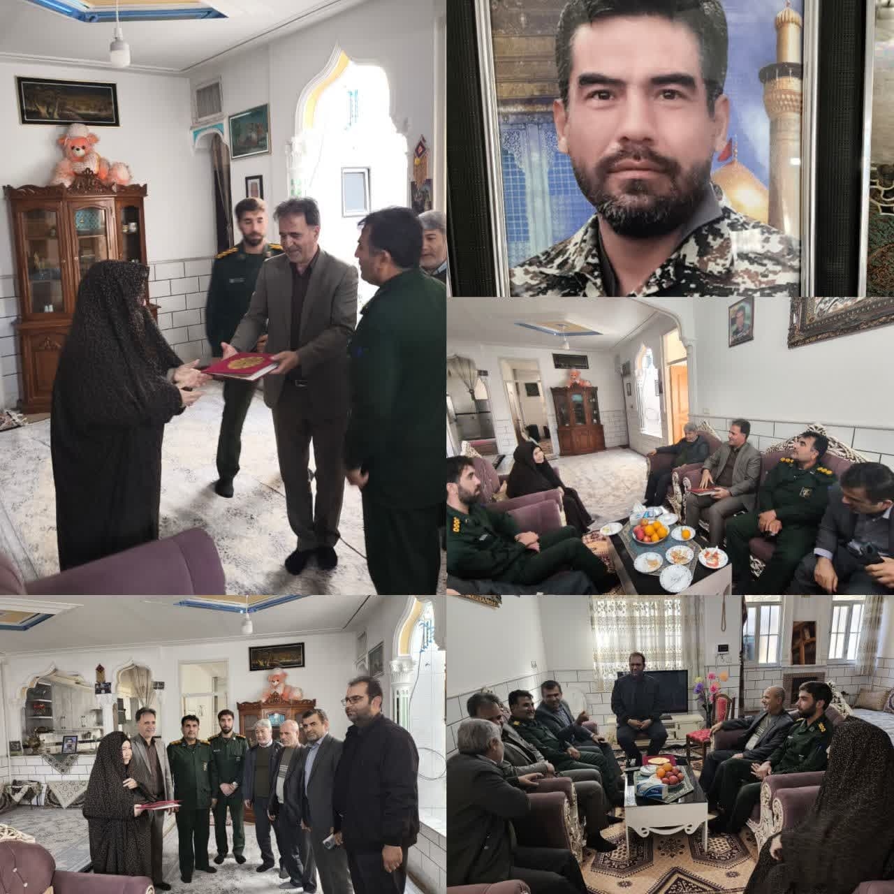 تجلیل از خانواده معظم شهید مدافع حرم سید حمید فاطمی