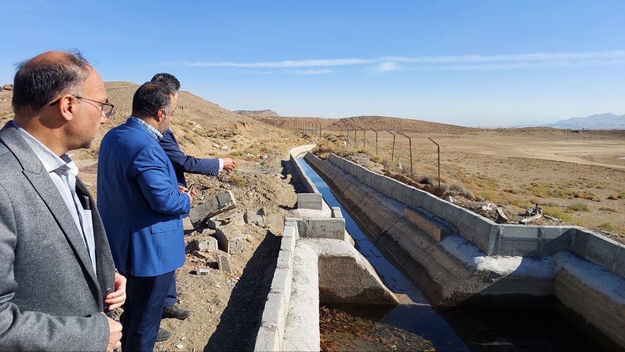 بازدید از محل احداث سومین حوضچه ذخیره آب گلکاران