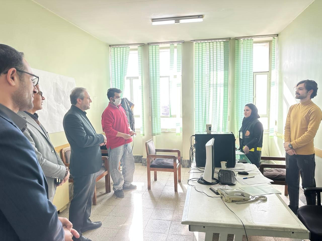 حضور در اداره جهاد کشاورزی و بازدید فرماندار از ستاد سرشماری عمومی کشاورزی شهرستان ساوه