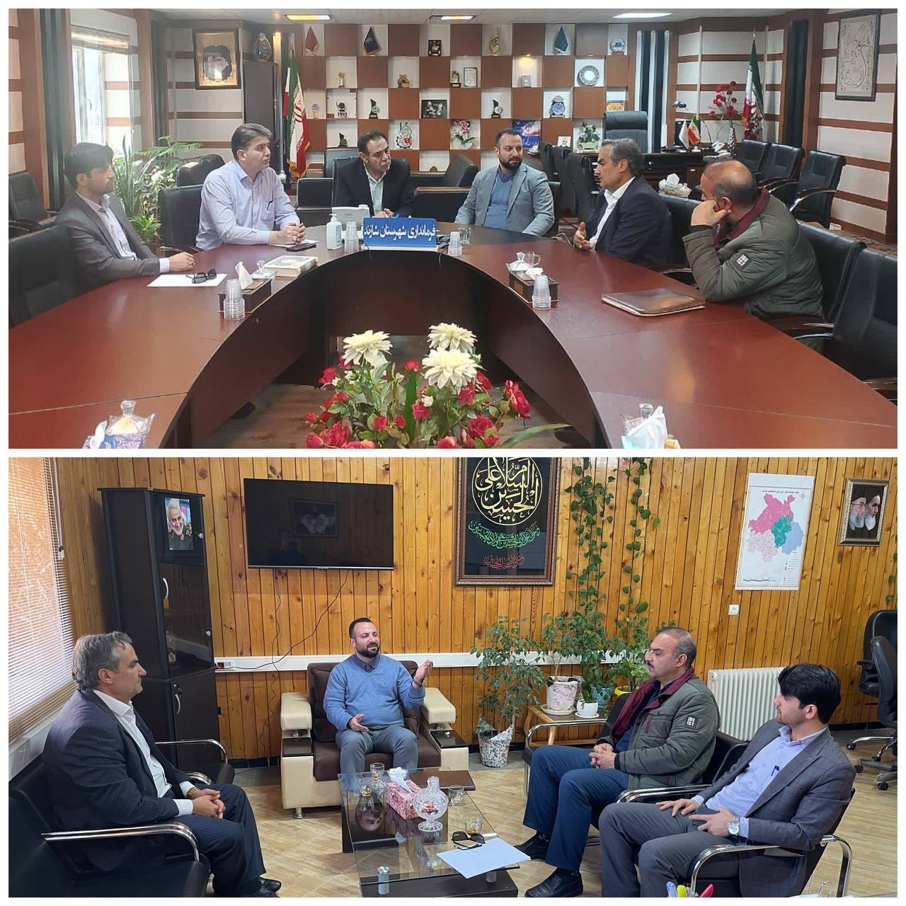 جلسه هماهنگی و برنامه ریزی برپایی نمایشگاه “یلدا” در مرکز شهرستان شازند به ریاست لطف‌اله پرندین فرماندار شهرستان برگزار شد