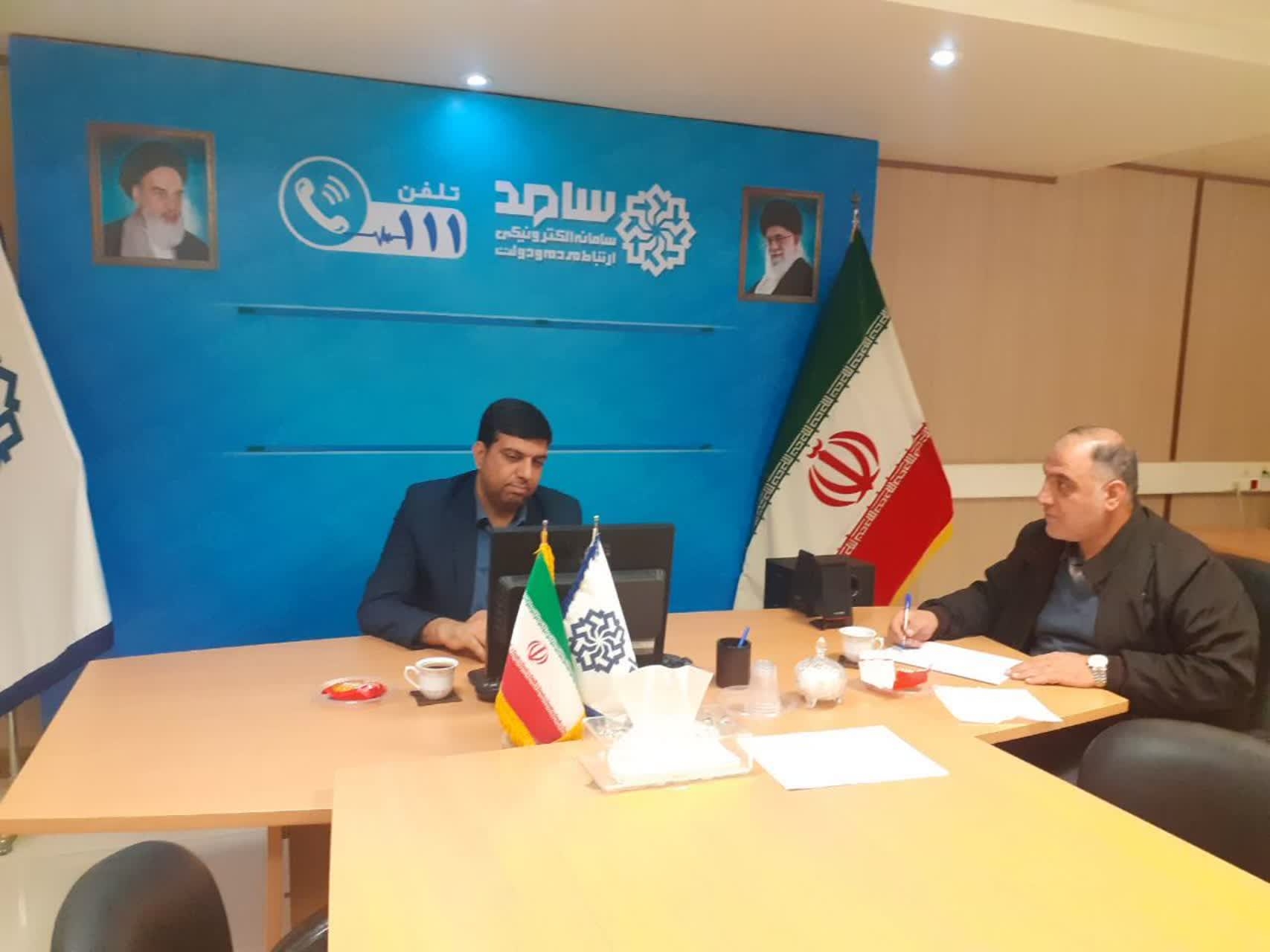 حضور فرماندار شهرستان اراک در مرکز سامد