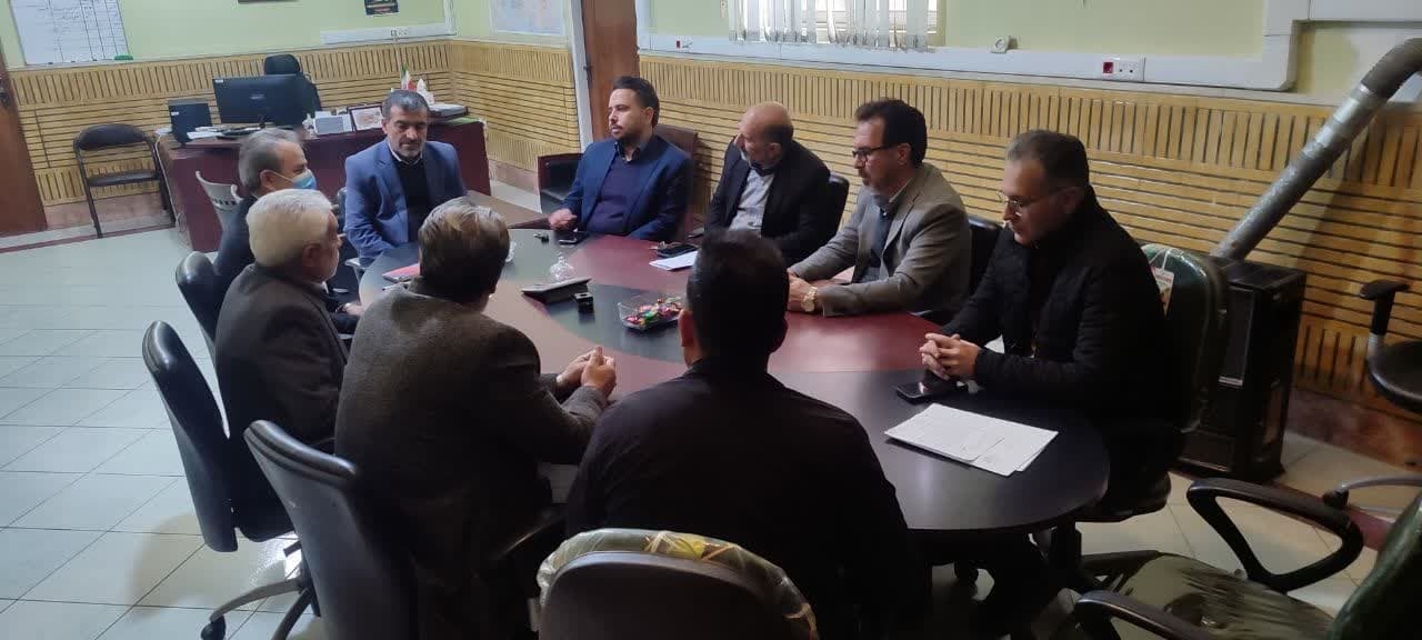 جلسه بررسی مشکلات آب آشامیدنی  روستاهای هبران ، کوشکک، شیرین بلاق  و گلک