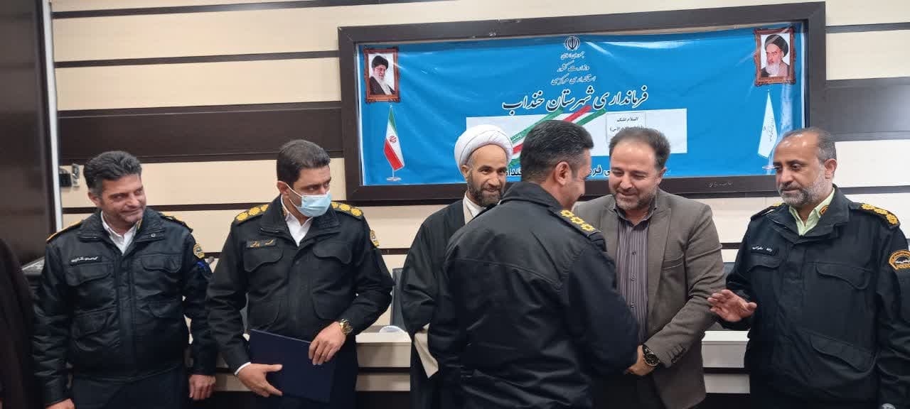 تودیع و معارفه رئیس پلیس راهور شهرستان خنداب