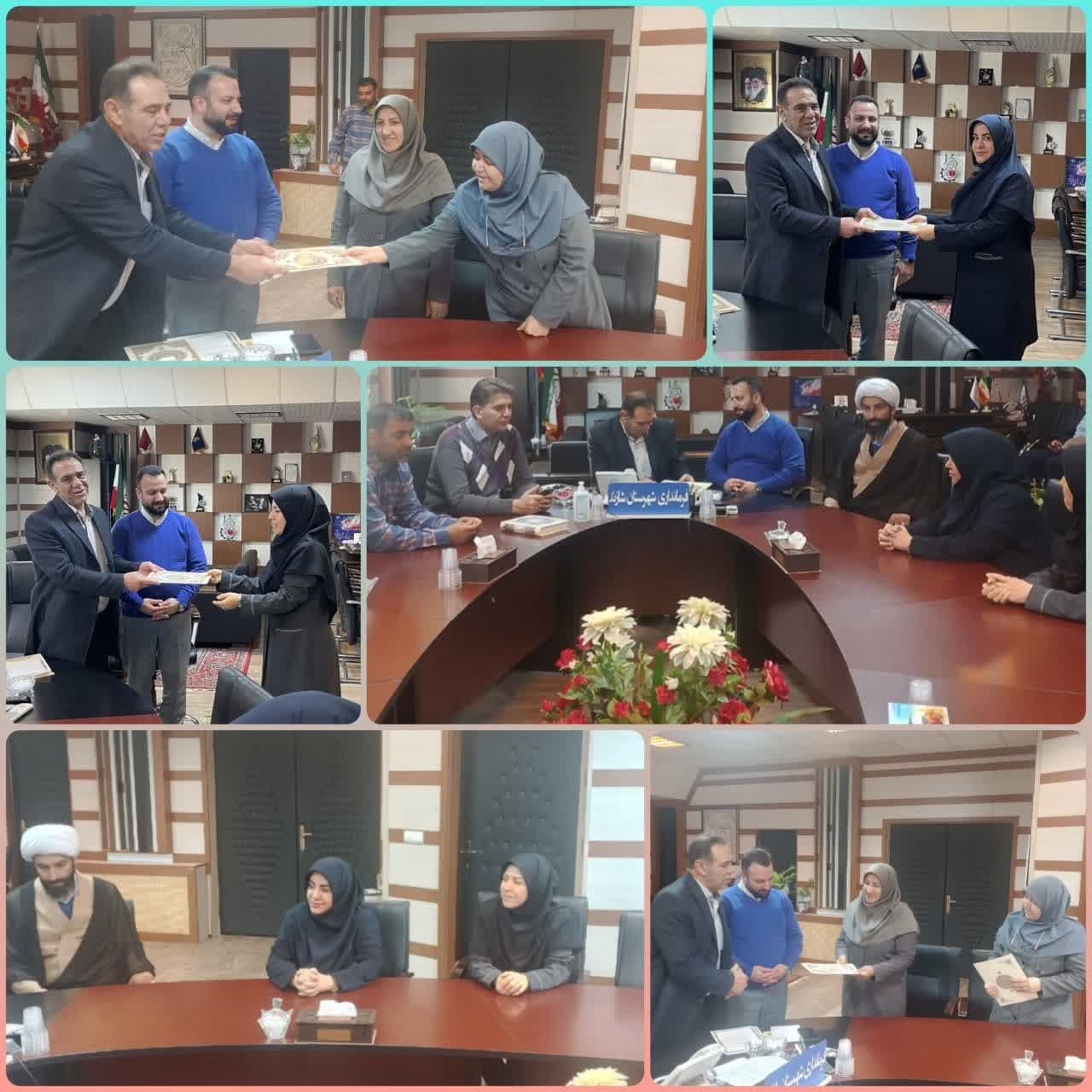 تبریک فرماندار شهرستان شازند به بانوان شاغل در فرمانداری به مناسبت روز مادر و زن