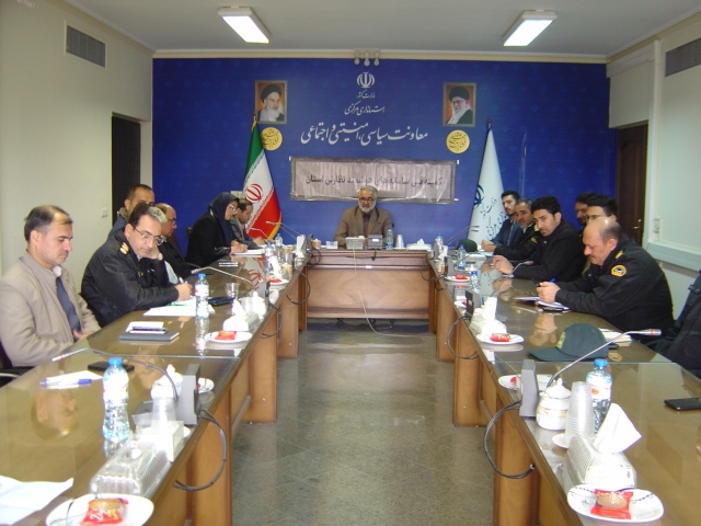 جلسه کمیته فنی سامانه های هوشمند نظارتی استان ساعت 30/ 10 صبح روز شنبه مورخ 8/ 10/ 1403 به ریاست آقای مبیّن مدیر کل امنیتی و انتظامی برگزار گردید.