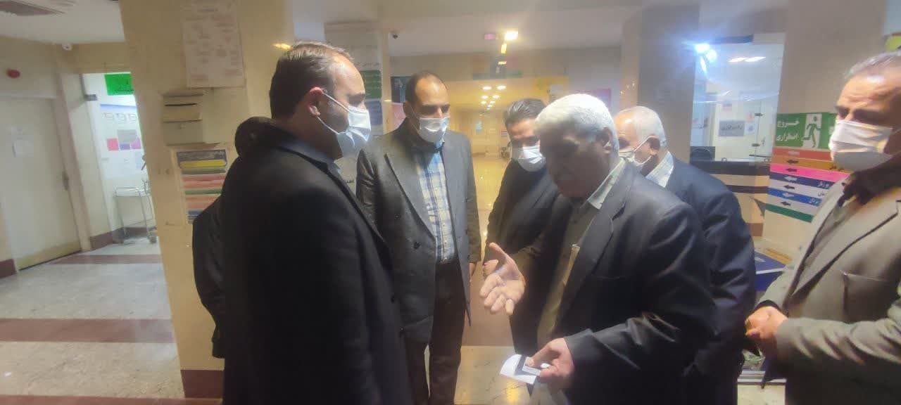 بازدید شبانه فرماندار از بیمارستان امام رضا (ع)