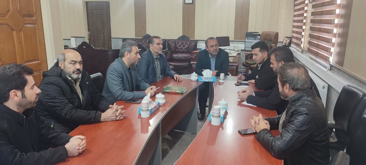 دیدار بخشدار زاویه با فرماندار