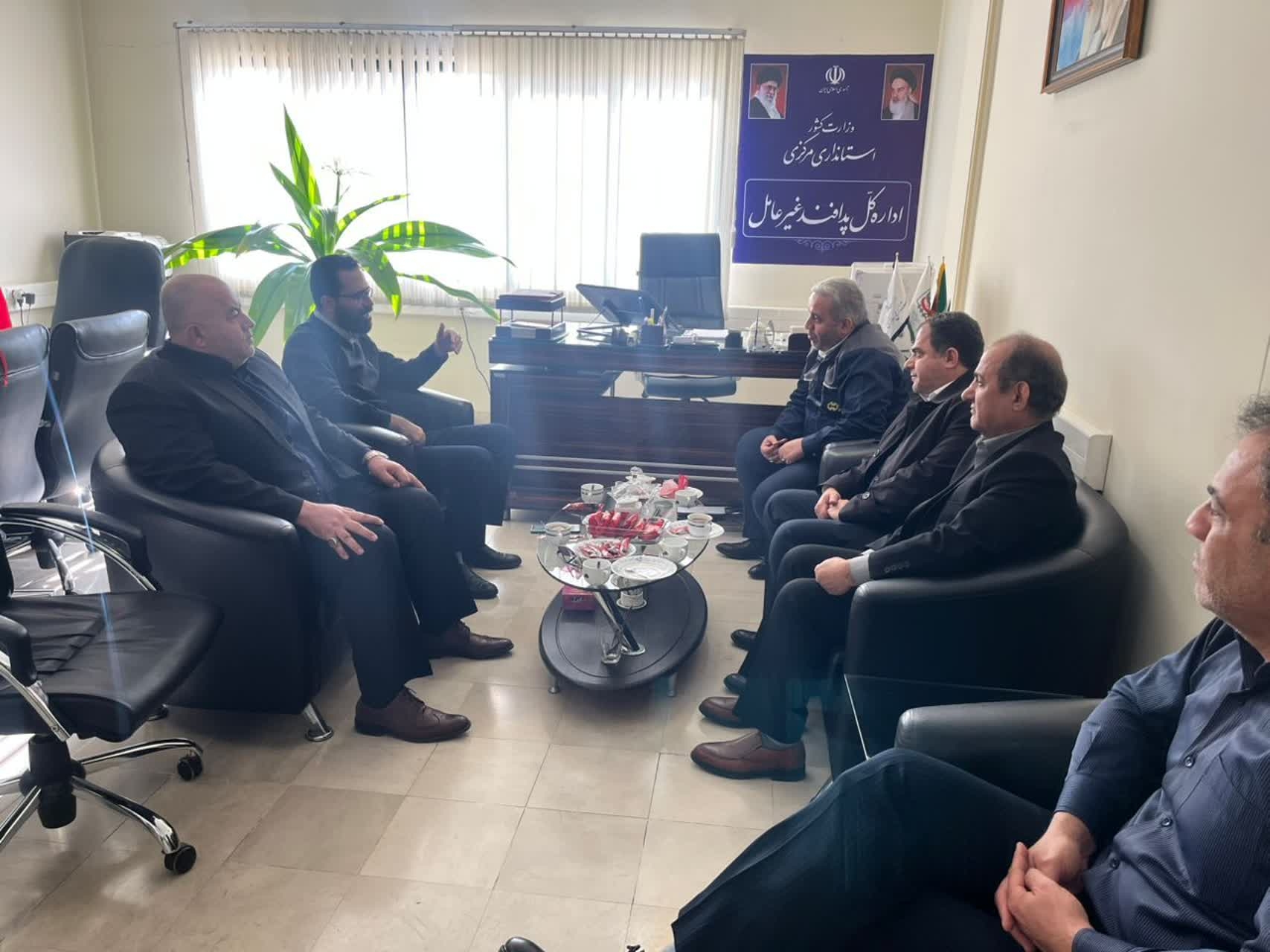 نشست و دیدار پزشگ نیا مدیرکل محترم پدافند غیرعامل با آقای قربانی مدیر عامل محترم هلدینگ هپکو به همراه هیئت همراه